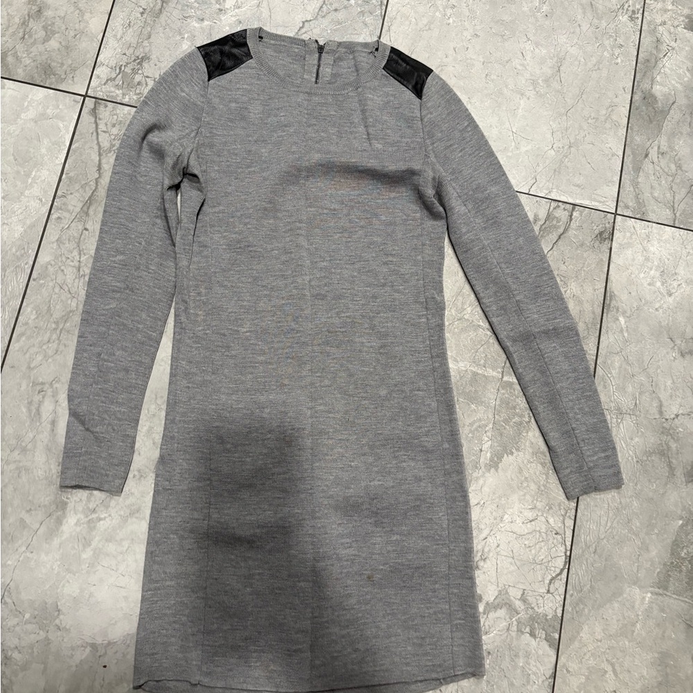 Armani Exchange Gray Dress with Black Accents